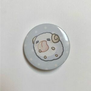 League of Legends Freljord Poro Pin Pinback Button Fan Art